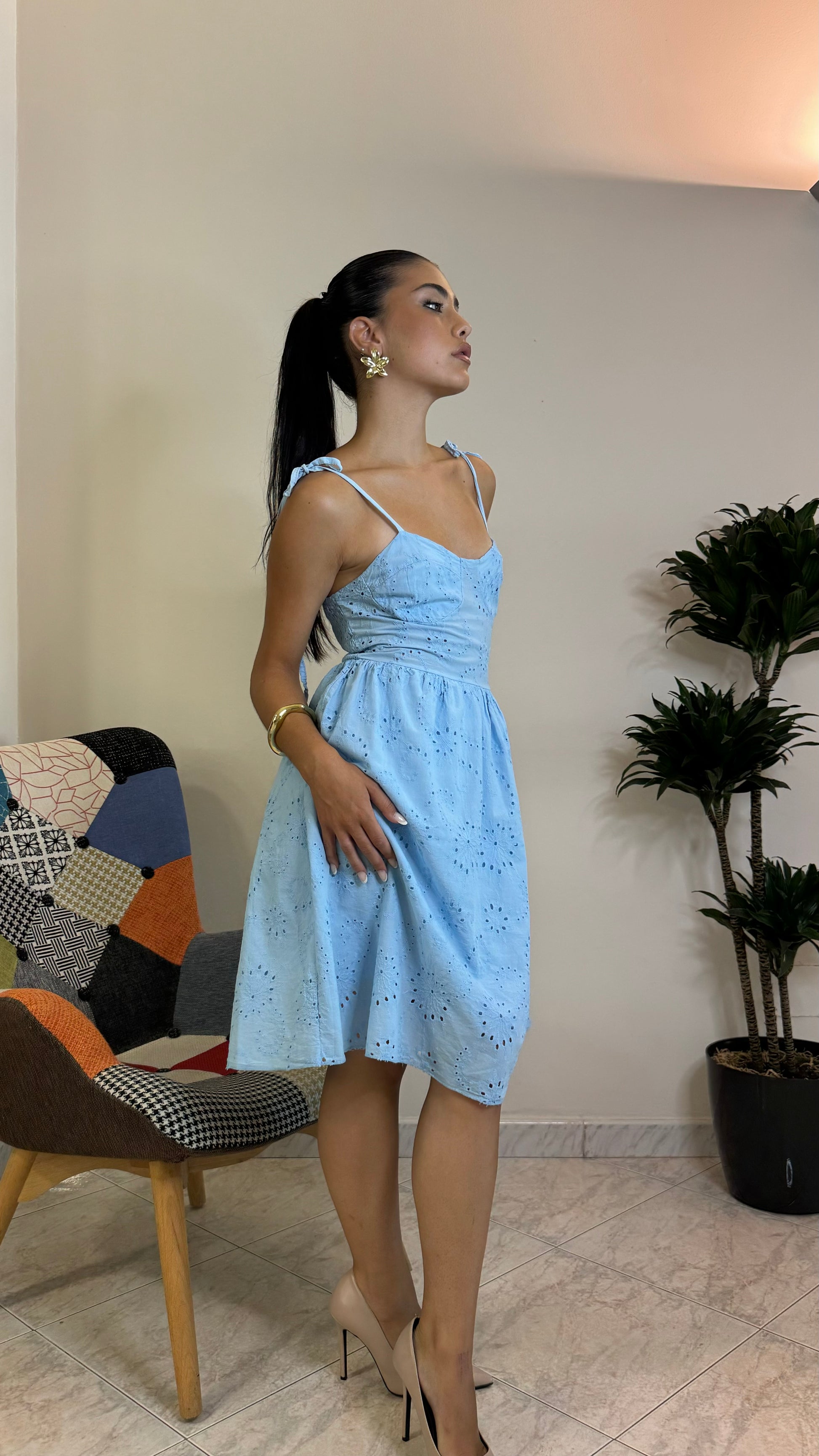 Mini Dress Pizzo Sangallo
