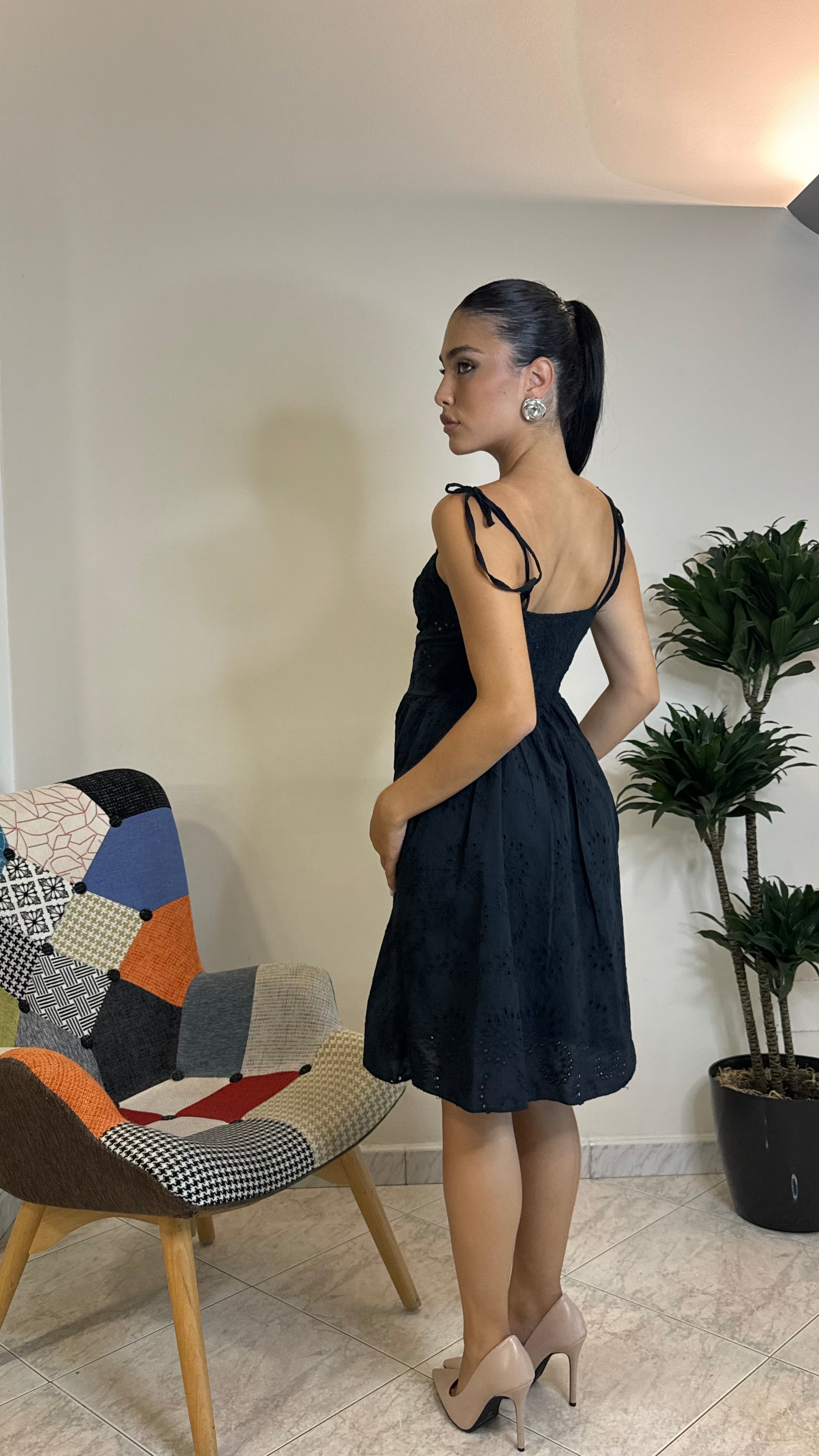 Mini Dress Pizzo Sangallo